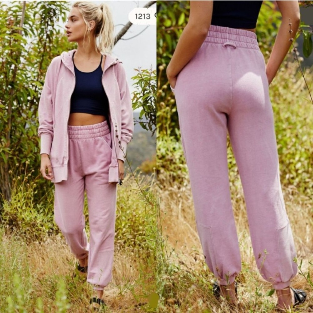 Free People Comfy Slouch It Joggers In Died Rose M